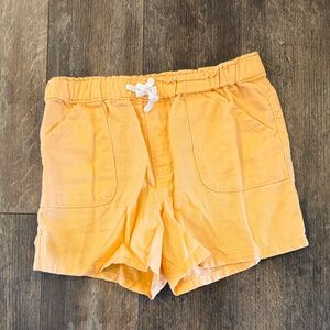 Vibrant Orange Drawstring Shorts